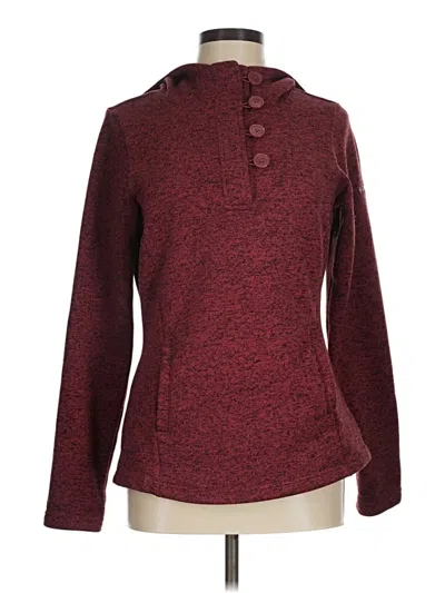 Pre-owned Columbia Pullover Sweater In Burgundy