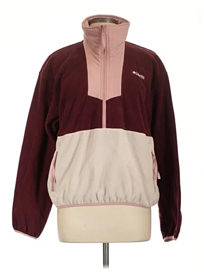 Pre-owned Columbia Pullover Sweater In Burgundy