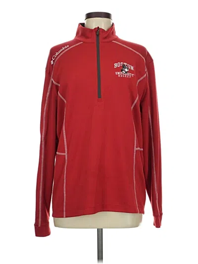 Pre-owned Columbia Pullover Sweater In Red