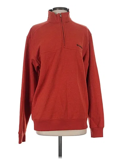 Pre-owned Columbia Pullover Sweater In Red