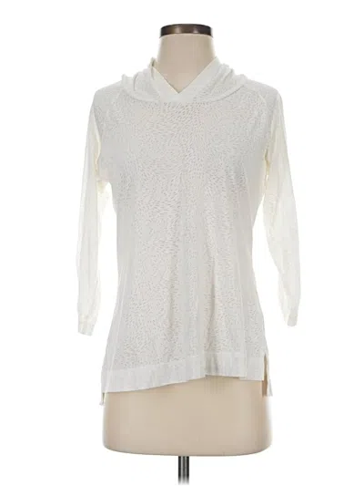 Pre-owned Columbia Pullover Sweater In White