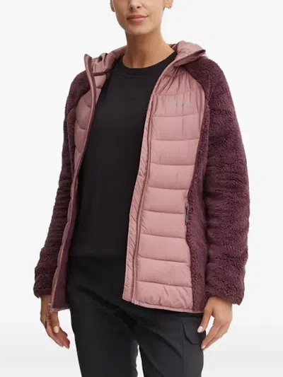 Columbia Quilted Fleece Jacket In Pink