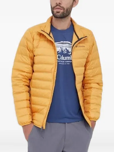 Columbia Quilted High-collar Jacket In Yellow