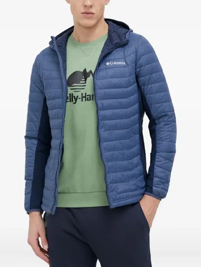 Columbia Quilted Hooded Jacket In Blue