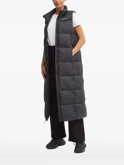 Columbia Quilted Longline Gilet In Black