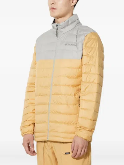 Columbia Quilted Two-tone Padded Jacket In Yellow
