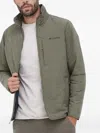 Columbia Quilted Zip-up Padded Jacket In Green