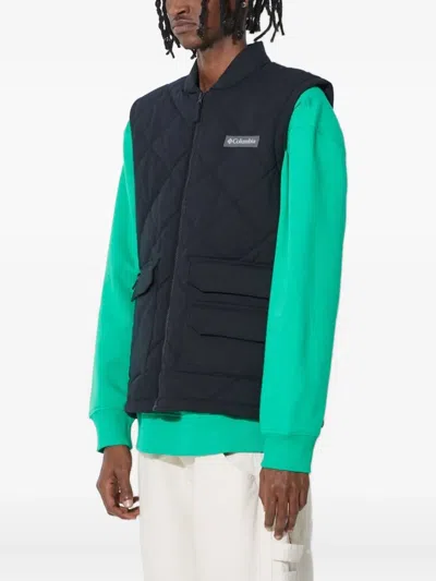 Columbia Rad Padded™ Quilted Diamond-pattern Gilet In Black
