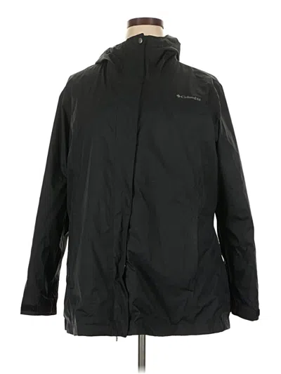 Pre-owned Columbia Raincoat In Black
