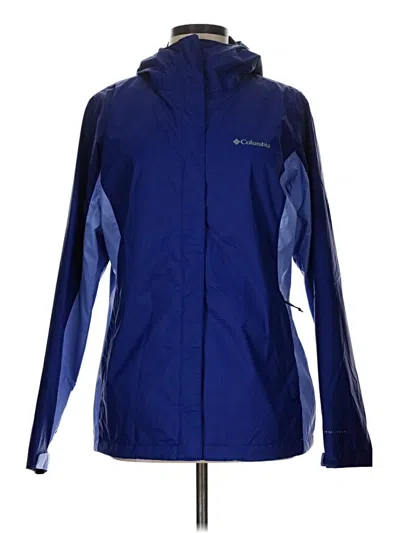 Pre-owned Columbia Raincoat In Blue