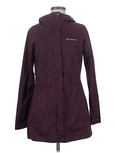 Pre-owned Columbia Raincoat In Purple