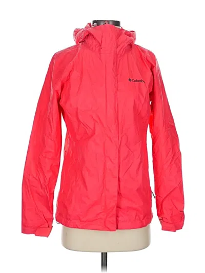 Pre-owned Columbia Raincoat In Red