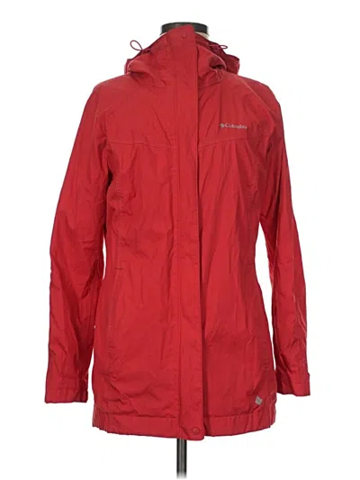 Pre-owned Columbia Raincoat In Red