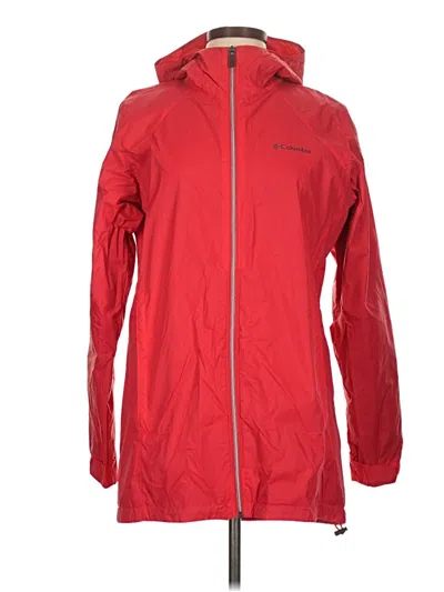 Pre-owned Columbia Raincoat In Red