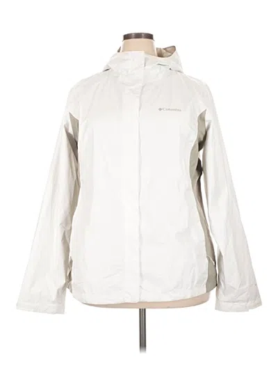 Pre-owned Columbia Raincoat In White