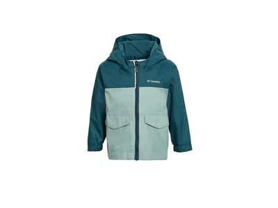 Columbia Rain-zilla Ii Jacket (toddler) Kid's Coat Everblue/crushed Blue : 4 Toddler, Nylon