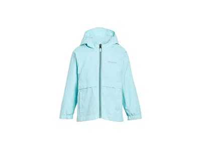 Columbia Rain-zilla Ii Jacket (toddler) Kid's Coat Marine Light : 2 Toddler, Nylon In Blue