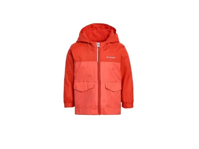 Columbia Rain-zilla Ii Jacket (toddler) Kid's Coat Super Sonic/zing : 3 Toddler, Nylon In Orange