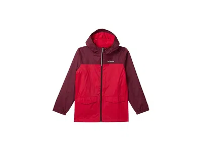 Columbia Rain-zillatm Ii Jacket (little Kid/big Kid) Boy's Coat Rich Wine/mountain Red : Xl (18-20 Big Kids) In Multi