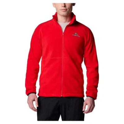 Columbia Red Georgia Bulldogs Flanker Iv Fleece Raglan Full-zip Jacket