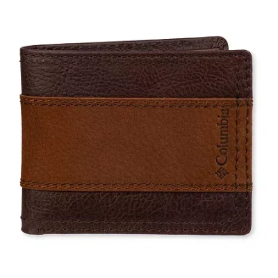 Columbia Rfid Passcase Mens Wallet In Brown