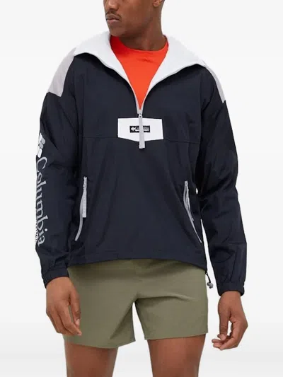 Columbia Riptide Half-zip Panelled Jacket In Black