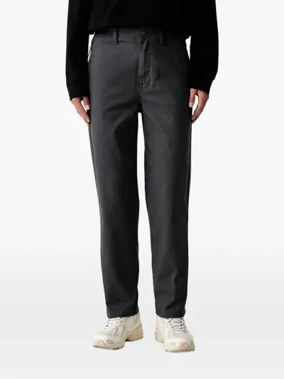 Columbia Roc Logo-patch Straight-leg Trousers In Gray