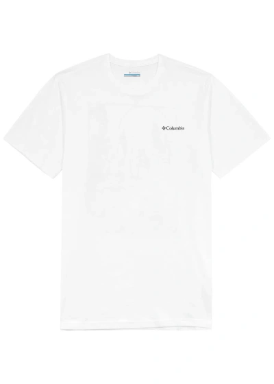 Columbia Rockaway River Logo-print Cotton T-shirt In White