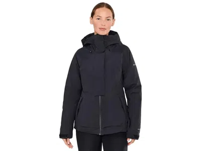 Columbia Roffe Ridge Down Jacket Women's Coat Black: Lg, Elastane/nylon In Blue