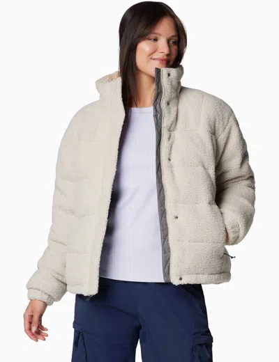 Columbia Ruby Falls Ii Novelty Sherpa Puffer Jacket In White | ModeSens