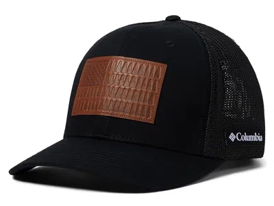 Columbia Rugged Outdoortm Mesh Hat Caps Black/tree Flag Patch: Sm/md (6 5/8-7)