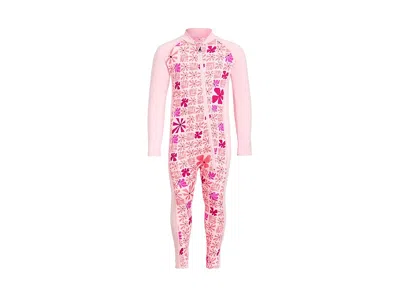 Columbia Sandy Shores Ii Sunsuit (toddler) Kid's Jumpsuit & Rompers One Piece Satin Pink Sunbursts/satin Pink