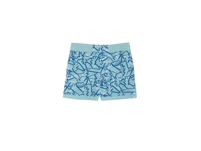Columbia Sandy Shorestm Boardshorts (little Kids/big Kids) Boy's Swimwear Spray Camptastic : Xl (18-20 Big Ki In Blue