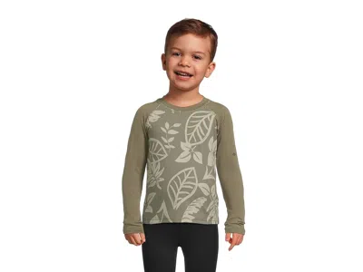 Columbia Sandy Shorestm Printed Long Sleeve Sunguard (toddler) Kid's Swimwear Stone Green Pasteled Tonal/ston