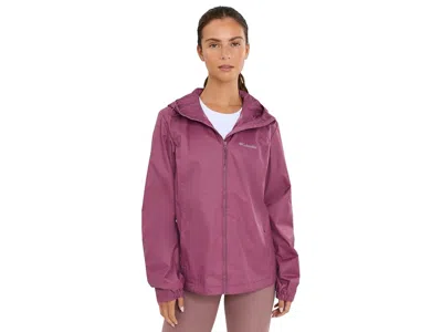 Columbia Scattered Showerstm Jacket Women's Coat Antique Mauve: 2xl In Brown
