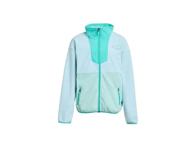 Columbia Sequoia Grove Full Zip Fleece (little Kid/big Kid) Kid's Fleece Marine Light/dolphin/spray : 2xs (4- In Blue