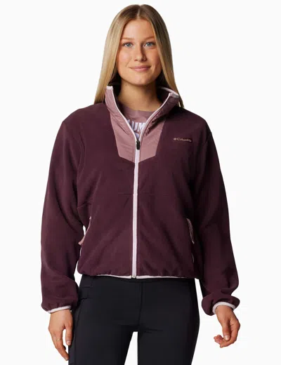Columbia Sequoia Grove Full Zip Fleece In Purple