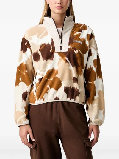 Columbia Sequoia Grove Ii Abstract-print Fleece Sweatshirt In Multi