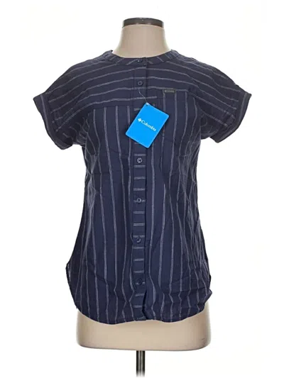 Columbia Short Sleeve Blouse In Blue