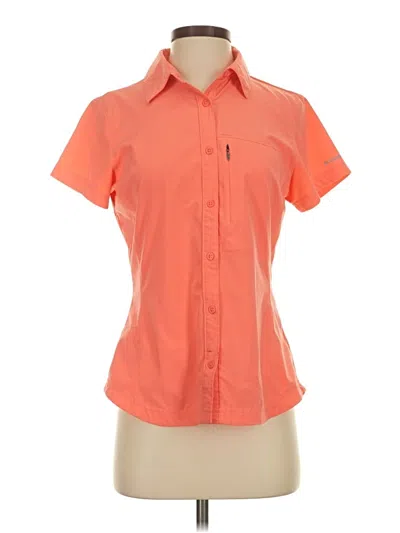 Pre-owned Columbia Short Sleeve Blouse In Orange
