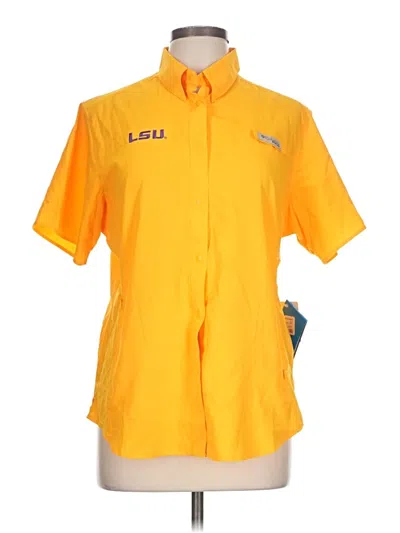 Columbia Short Sleeve Blouse In Yellow