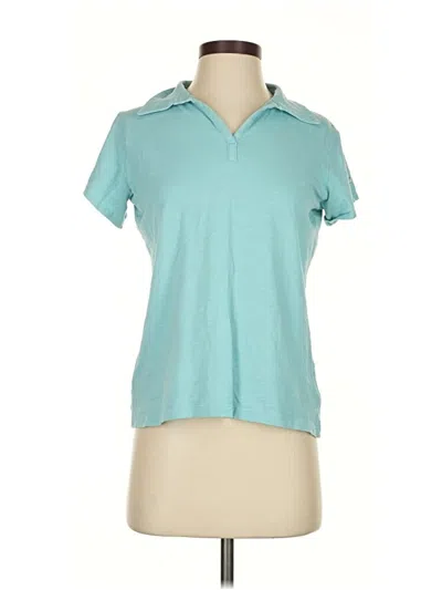 Pre-owned Columbia Short Sleeve Polo Shirt In Blue