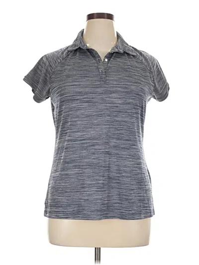 Pre-owned Columbia Short Sleeve Polo Shirt In Gray
