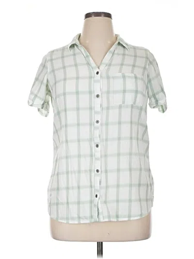 Pre-owned Columbia Short Sleeve Polo Shirt In Green