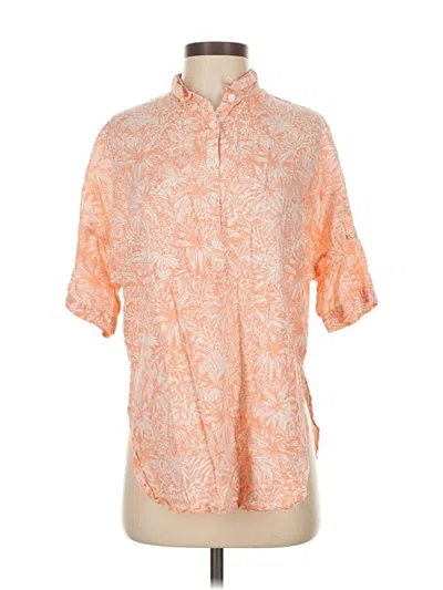 Pre-owned Columbia Short Sleeve Polo Shirt In Orange
