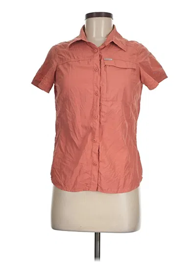 Pre-owned Columbia Short Sleeve Polo Shirt In Orange