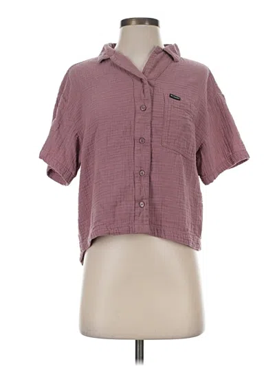 Pre-owned Columbia Short Sleeve Polo Shirt In Pink