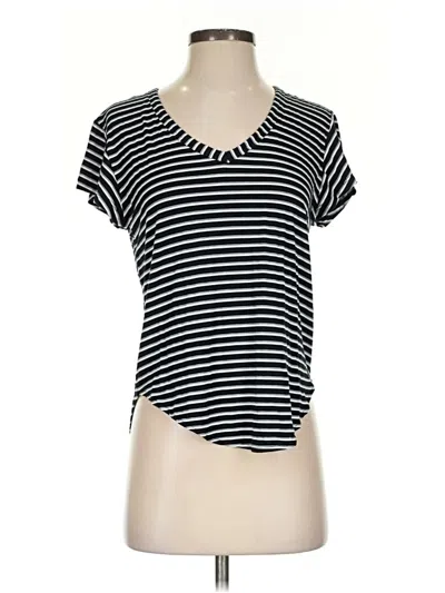 Pre-owned Columbia Short Sleeve Top Black Scoop Neck Tops
