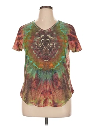 Pre-owned Columbia Short Sleeve T-shirt In Brown