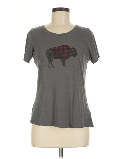 Pre-owned Columbia Short Sleeve T-shirt In Gray